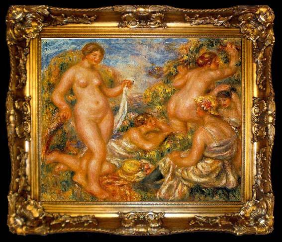framed  Pierre-Auguste Renoir Bathers,, ta009-2